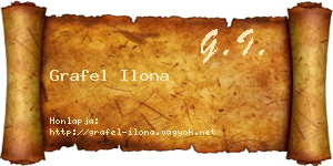 Grafel Ilona névjegykártya